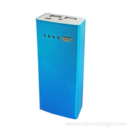 Power bank for laptops, iPhone, iPad, dual-USB, 5200mA battery capacity
